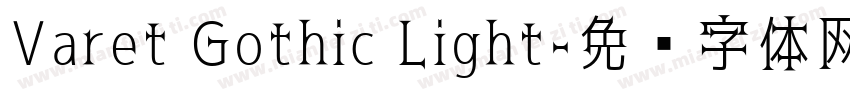 Varet Gothic Light字体转换